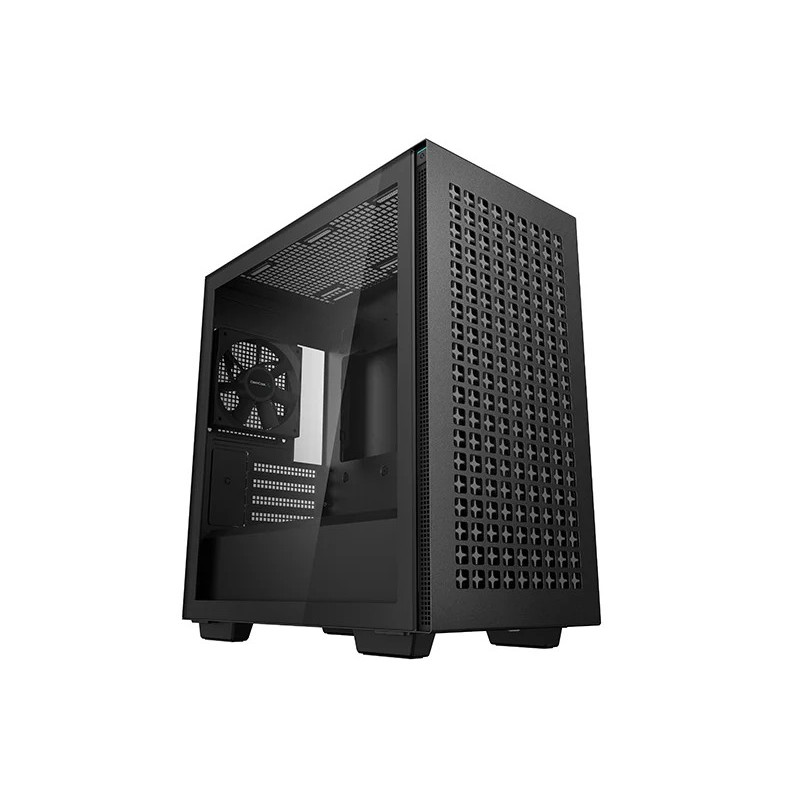 Boitier Mini Tour Micro ATX DeepCool CH370 avec panneau vitré (Noir)