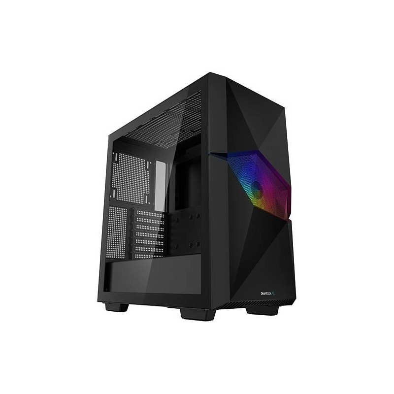 Boitier Moyen Tour ATX DeepCool Cyclops RGB avec panneau vitré (Noir)