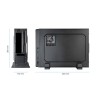 Boitier Mini Tour Micro ATX TooQ Slim TQC-3007U3C avec alimentation SFX 500W (Noir)