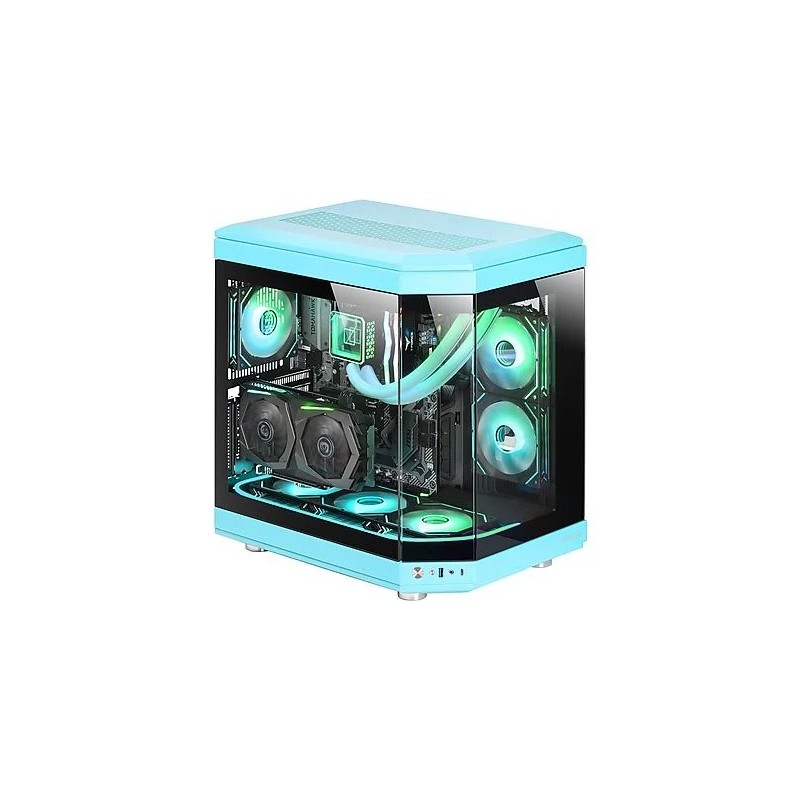 Boitier Moyen Tour ATX Mars Gaming MC-3T RGB avec panneaux vitrés (Bleu)