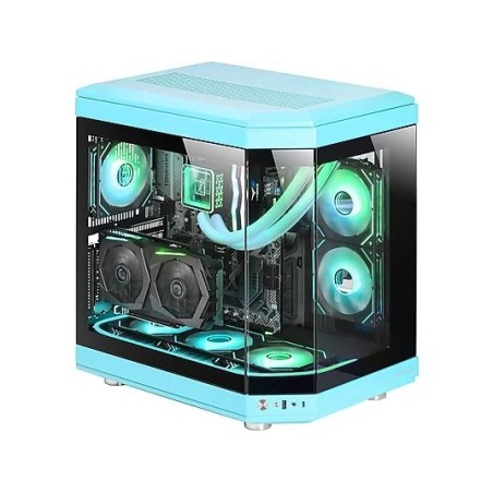 Boitier Moyen Tour ATX Mars Gaming MC-3T RGB avec panneaux vitrés (Bleu)