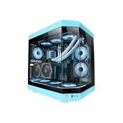 Boitier Moyen Tour ATX Mars Gaming MC-3T RGB avec panneaux vitrés (Bleu)