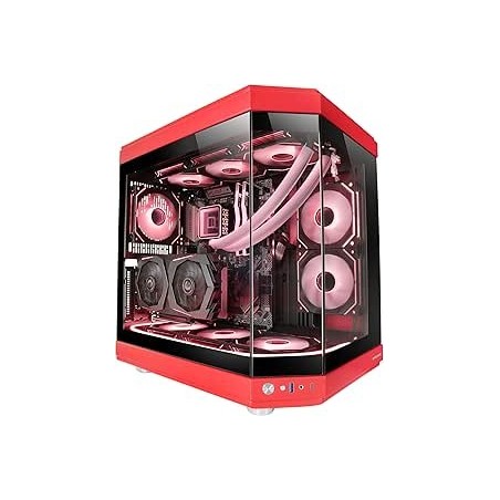 Boitier Moyen Tour ATX Mars Gaming MC-3T RGB avec panneaux vitrés (Rouge)