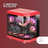 Boitier Moyen Tour ATX Mars Gaming MC-3T RGB avec panneaux vitrés (Rouge)