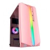 Boitier Mini Tour Micro ATX Mars Gaming MC-S1 RGB avec panneau vitré (Rose)