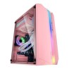 Boitier Mini Tour Micro ATX Mars Gaming MC-S1 RGB avec panneau vitré (Rose)