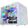 Boitier Mini Tour Micro ATX Mars Gaming MC-400 RGB avec panneau vitré (Blanc)