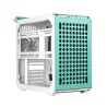 Boitier Moyen Tour ATX Cooler Master Qube 500 Flatpack avec panneau vitré (Rose/Vert/Blanc)