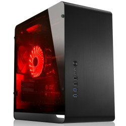 Boitier Mini Tour Micro-ATX Jonsbo UMX3 avec panneau vitré (Noir)