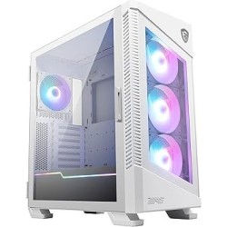 Boitier Moyen Tour ATX MSI MPG Velox 100R RGB avec panneaux vitrés (Blanc)