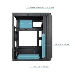 Boitier Mini Tour Micro ATX TooQ TQC-4702U3C-B (Noir)