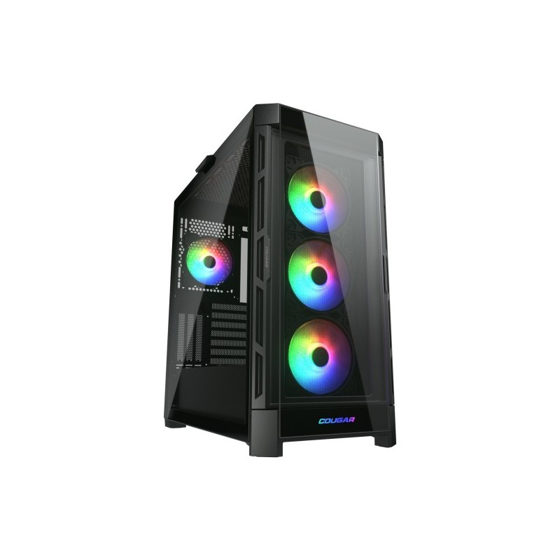 Boitier Moyen Tour E-ATX Cougar DuoFace Pro RGB avec panneaux vitrés (Noir)