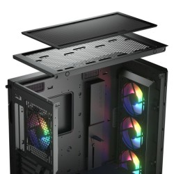 Boitier Moyen Tour E-ATX Cougar DuoFace Pro RGB avec panneaux vitrés (Noir)