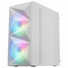 Boitier Mini Tour Micro ATX Mars Gaming MC-Me RGB avec panneau vitré (Blanc)