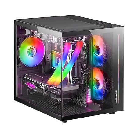 Boitier Mini Tour Micro ATX Mars Gaming MC-Me RGB avec panneau vitré (Noir)