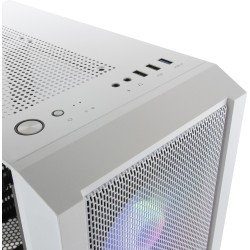 Boitier Moyen Tour ATX Mars Gaming MC-C RGB avec panneau vitré (Blanc)