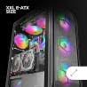 Boitier Moyen Tour E-ATX Mars Gaming MC-KX RGB avec panneau vitré (Noir)