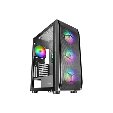 Boitier Moyen Tour E-ATX Mars Gaming MC-KX RGB avec panneau vitré (Noir)