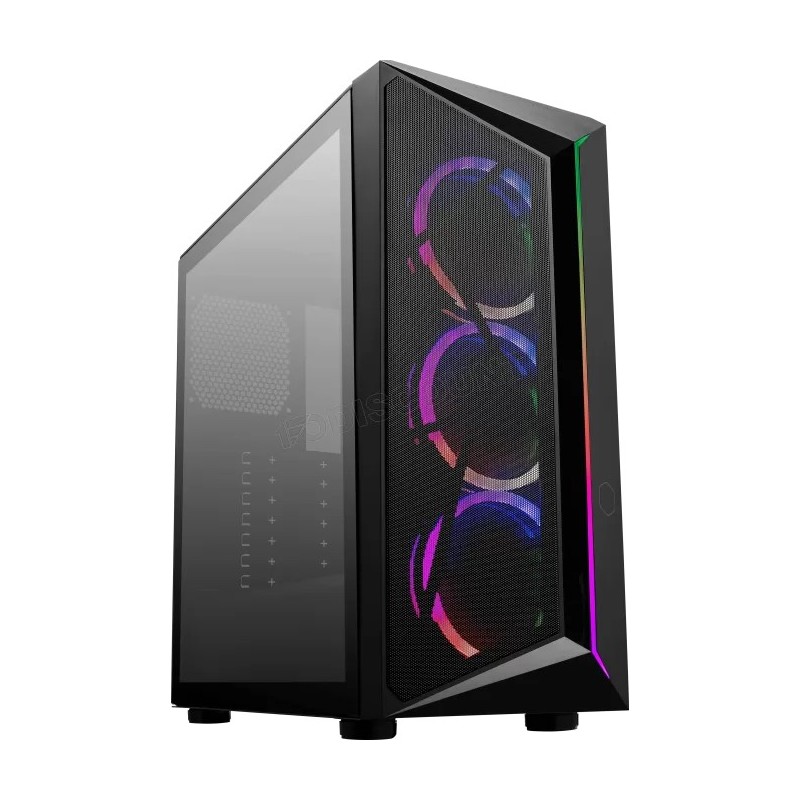 Boitier Moyen Tour ATX Cooler Master CMP 510 RGB (Noir) + alimentation 650W