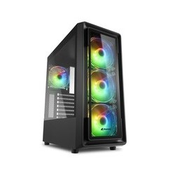 Boitier Moyen Tour ATX Sharkoon TK4 RGB avec panneaux vitrés (Noir)