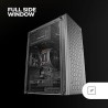 Boitier Mini Tour Micro ATX Mars Gaming MC-1000 avec panneau vitré (Noir)