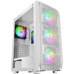 Boitier Moyen Tour E-ATX Mars Gaming MC-KX RGB avec panneau vitré (Blanc)