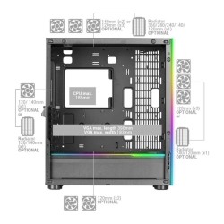 Boitier Grand Tour E-ATX Mars Gaming MC-Ultra RGB avec panneaux vitrés (Blanc)