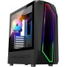 Boitier Moyen Tour ATX Spirit of Gamer Infinity RGB avec panneaux vitrés (Noir)