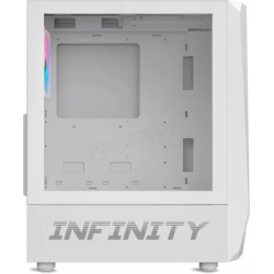 Boitier Moyen Tour ATX Spirit of Gamer Infinity RGB avec panneaux vitrés (Blanc)