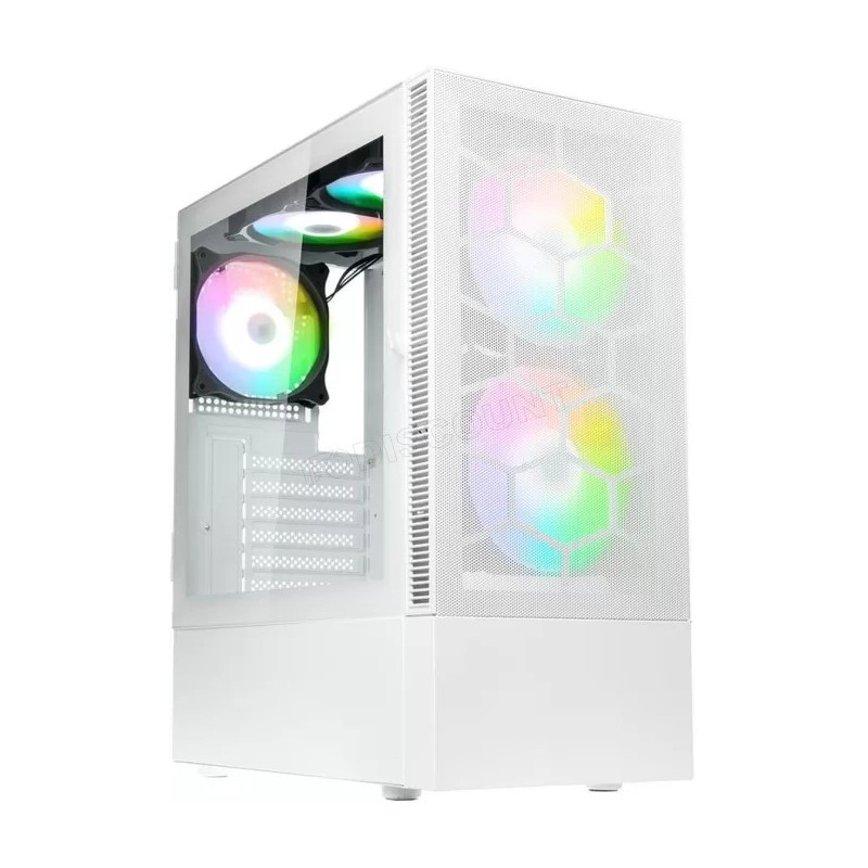 Boitier Moyen Tour E-ATX Kolink Observatory MX Mesh RGB avec panneaux vitrés (Blanc)