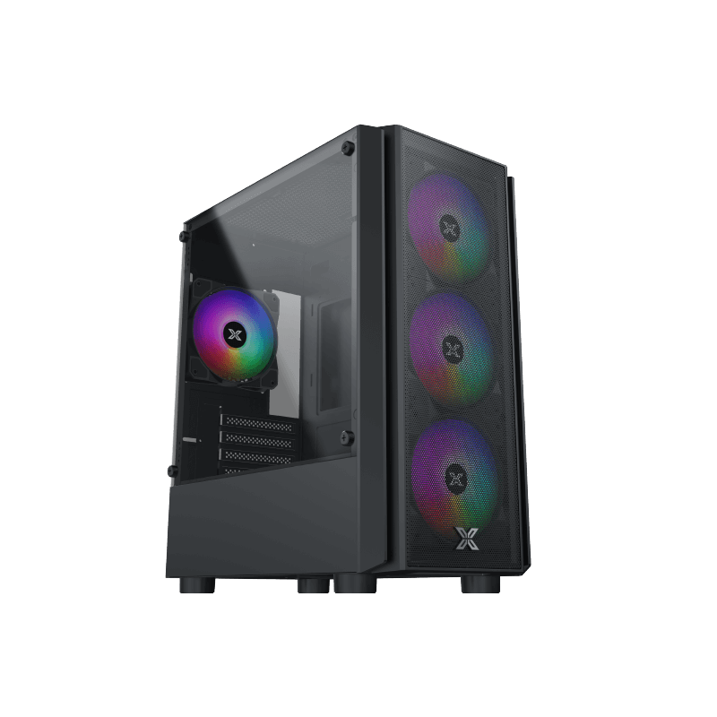 Boitier Mini Tour Micro ATX Xigmatek NYX Air RGB avec panneau vitré (Noir)