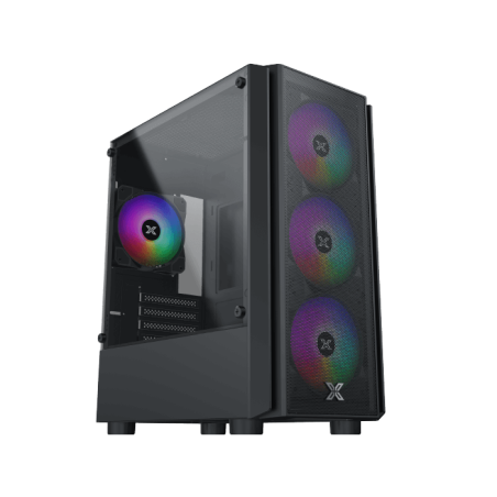 Boitier Mini Tour Micro ATX Xigmatek NYX Air RGB avec panneau vitré (Noir)