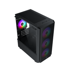 Boitier Mini Tour Micro ATX Xigmatek NYX Air RGB avec panneau vitré (Noir)