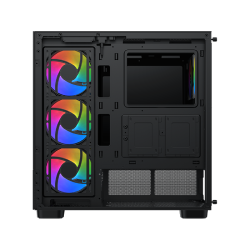 Boitier Moyen Tour E-ATX Xigmatek Endorphin Air V2 RGB avec panneaux vitrés (Noir)