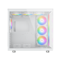 Boitier Moyen Tour E-ATX Xigmatek Aqua Ultra Air RGB avec panneaux vitrés (Blanc)