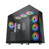 Boitier Moyen Tour E-ATX Xigmatek Aqua Ultra Air RGB avec panneaux vitrés (Noir)