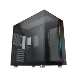 Boitier Moyen Tour E-ATX Xigmatek Aqua Ultra Air RGB avec panneaux vitrés (Noir)