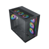 Boitier Moyen Tour E-ATX Xigmatek Aqua Ultra Air RGB avec panneaux vitrés (Noir)