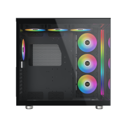 Boitier Moyen Tour E-ATX Xigmatek Aqua Ultra Air RGB avec panneaux vitrés (Noir)