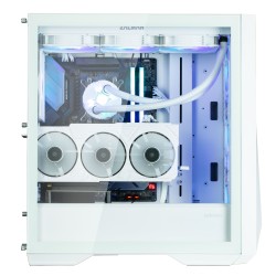 Boitier Moyen Tour E-ATX Zalman Z9 Iceberg MS RGB avec panneau vitré (blanc)