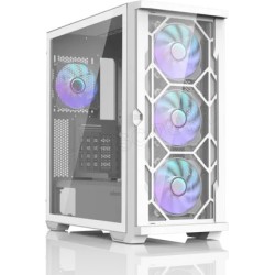 Boitier Moyen Tour E-ATX Zalman Z10 Duo avec panneaux vitrés (Blanc)