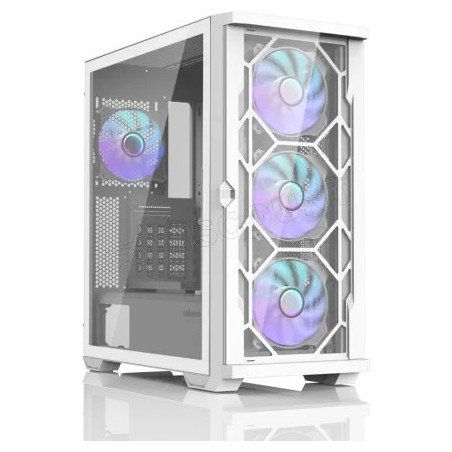 Boitier Moyen Tour E-ATX Zalman Z10 Duo avec panneaux vitrés (Blanc)