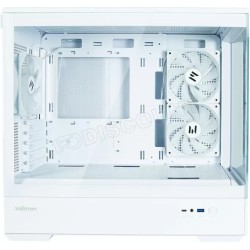 Boitier Mini Tour Micro ATX Zalman P30 RGB avec panneaux vitrés (Blanc)