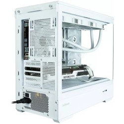 Boitier Mini Tour Micro ATX Zalman P30 RGB avec panneaux vitrés (Blanc)