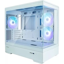 Boitier Mini Tour Micro ATX Zalman P30 RGB avec panneaux vitrés (Blanc)