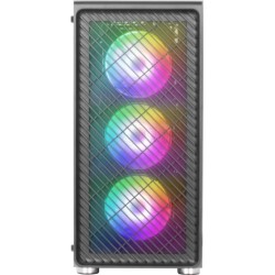 Boitier Moyen Tour ATX Mars Gaming MC-F RGB avec panneau vitré (Noir)