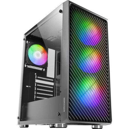 Boitier Moyen Tour ATX Mars Gaming MC-F RGB avec panneau vitré (Noir)