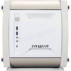 Boitier Mini Tour Mini ITX InWin Explorer avec panneaux vitrés (Blanc/Beige)