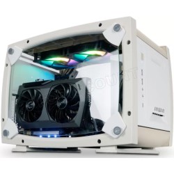 Boitier Mini Tour Mini ITX InWin Explorer avec panneaux vitrés (Blanc/Beige)