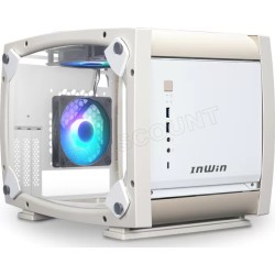 Boitier Mini Tour Mini ITX InWin Explorer avec panneaux vitrés (Blanc/Beige)